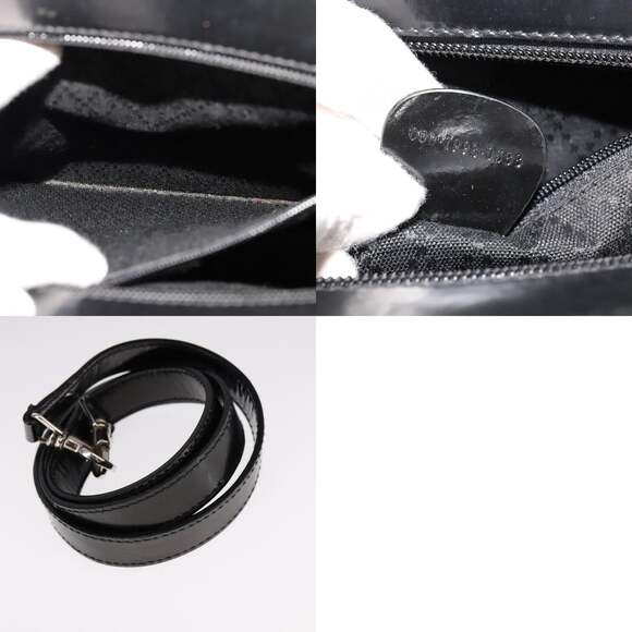 GUCCI Bamboo Handbag Nylon Black Silver 000 1998 000 1998